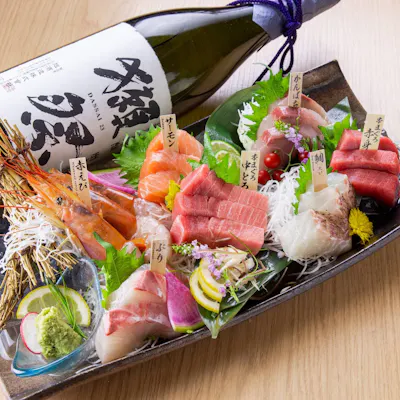 鮮魚のお刺身を贅沢に味わう