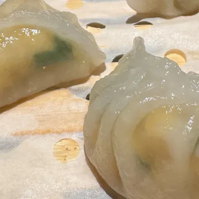 蒸し点心の美しき一皿