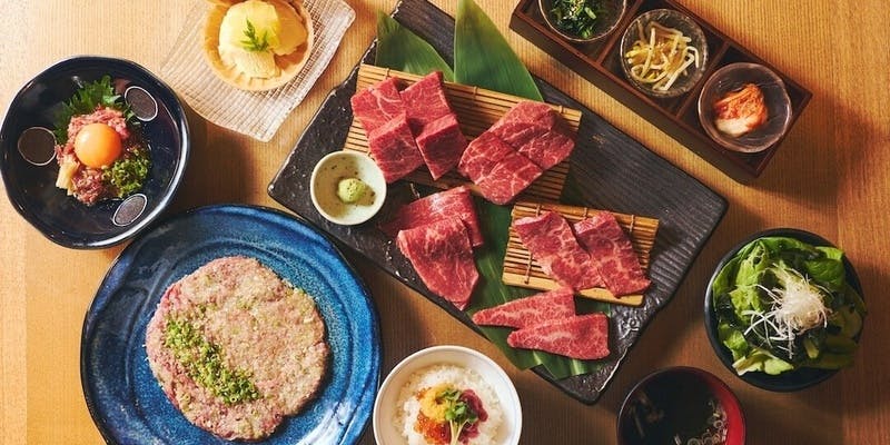 【飲み放題付きコース】「料理長おまかせ」焼肉会席　12,000円（税込）
