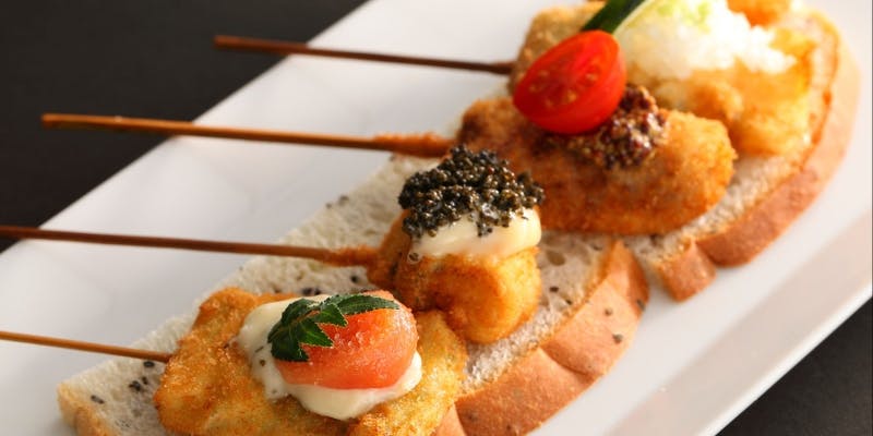 文月コース（おまかせ串御膳）14品