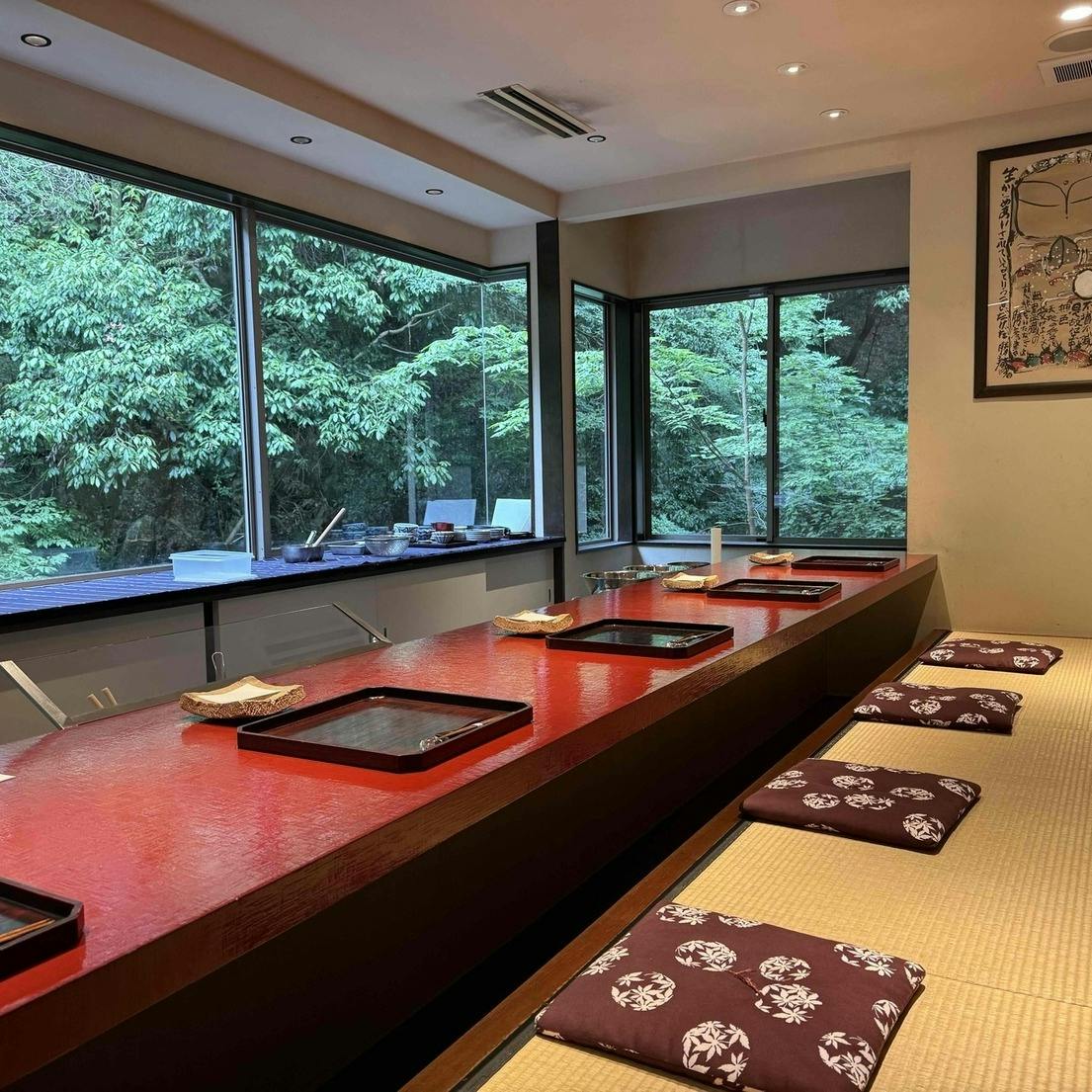 季節の景色とともに味わう贅沢な空間