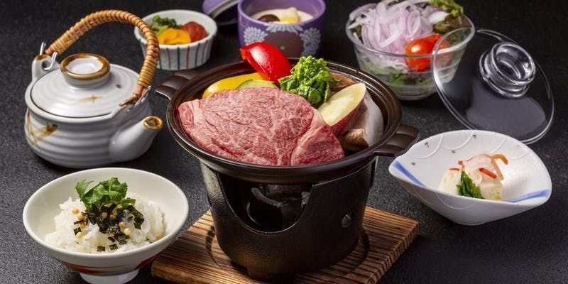 阿波牛陶板焼き御膳