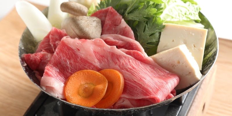 【理コース】和牛すき焼き、天ぷら盛り合わせなど（全8品）