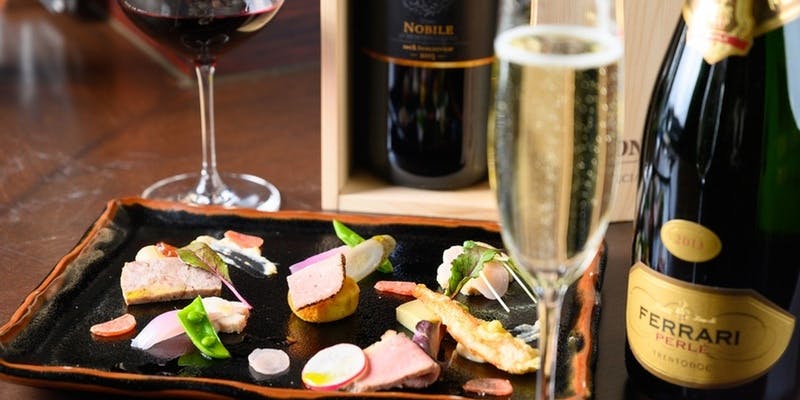 【21時以降】おつまみと3種グラスセット