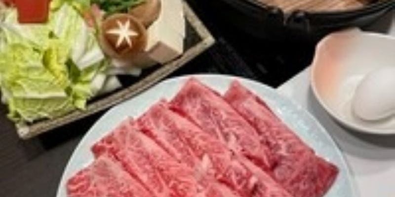 完全個室 和牛すき焼きコース（特選和牛霜降り肉）