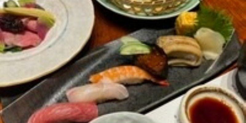 期間限定 ローストビーフと蟹天五貫寿司コース