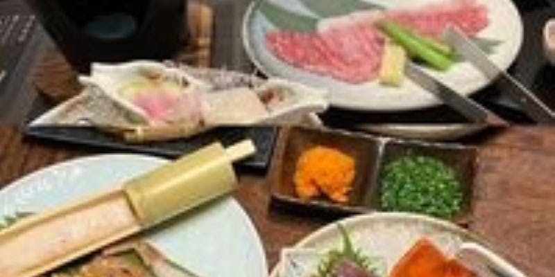 当日予約可 お造り特選牛サーロイン溶岩焼蟹しゃぶコース