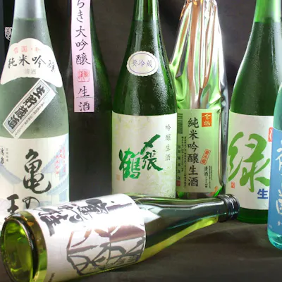 豊富な日本酒の品揃え