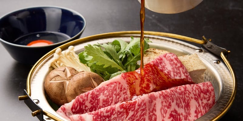 【特上コース】神戸牛刺身から神戸牛すき焼き2種など