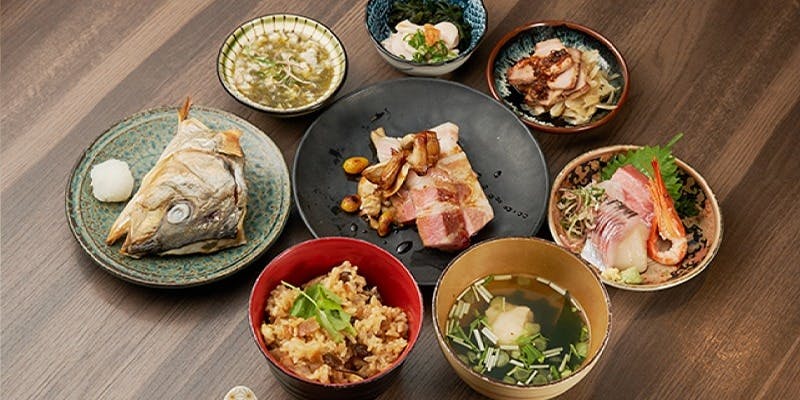 飲み放題付き【6,500円コース】刺身7点盛から、1品料理、焼き物、〆のご飯まで揃えた豪華なプラン 全6品