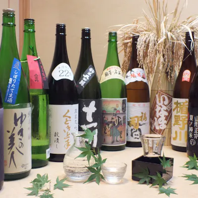 道内全酒蔵の地酒と全国の銘酒20種以上。美酒との出逢い