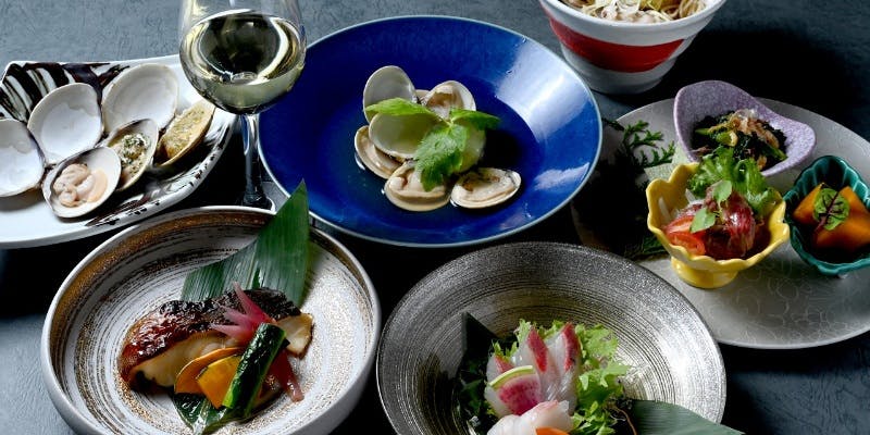 はまぐり尽くしの「ランチコース」 全9品