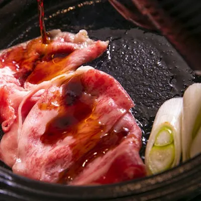 煮干し出汁のコク深いすき焼き