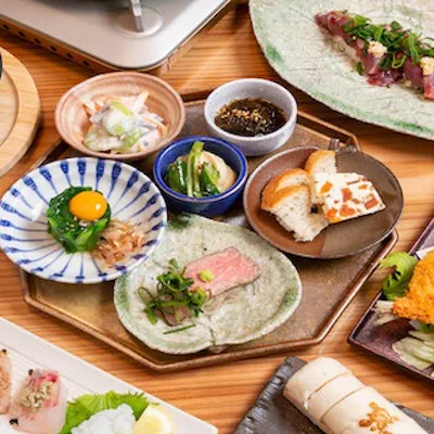 産地直送の新鮮な魚を使った和食