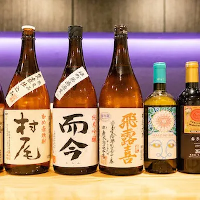 多彩な日本酒や焼酎、ワインを取り揃え