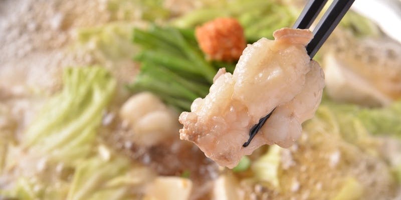 福岡の地酒5種を含む2H飲み放題付！　贅沢もつ鍋コース