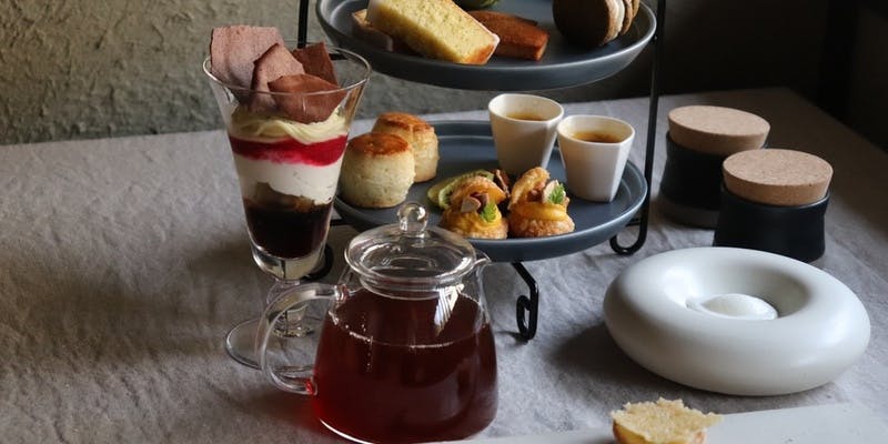 【novem portasコース】アフタヌーンティー＆パフェの贅沢コース＋紅茶フリーフロー付