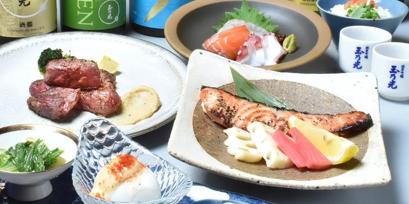【京のごちそうコース】和牛フィレステーキ＆本日のお魚柚庵焼き付＋飲み放題