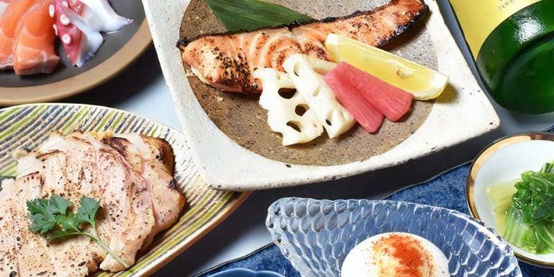 【魚（うお）ごころコース】鮮魚の柚庵焼き付＋飲み放題