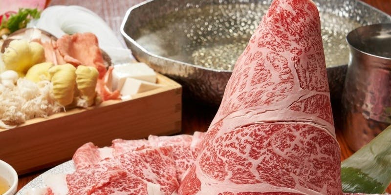 全室個室【輝】しゃぶしゃぶorすき焼,三大和牛食比べ＋食べ放題飲み放題