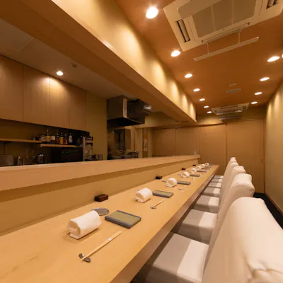 料理人との距離が近いカウンター席