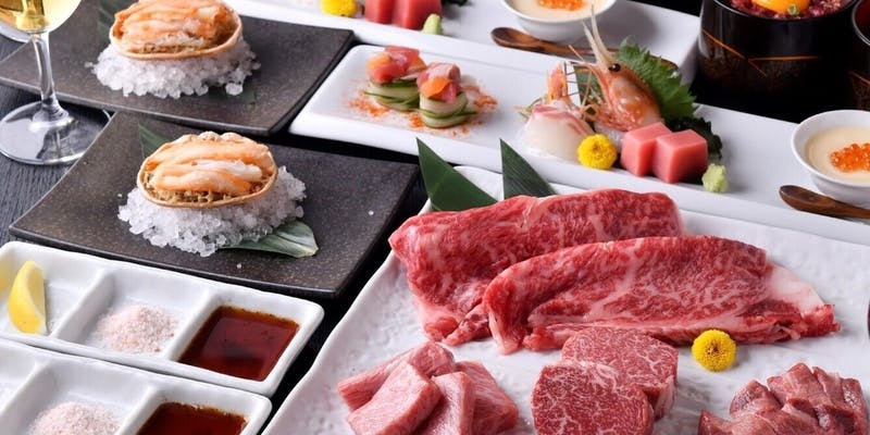 【焼肉コース】極上和牛＆旬の鮮魚 ～完全個室で堪能する贅沢焼肉～