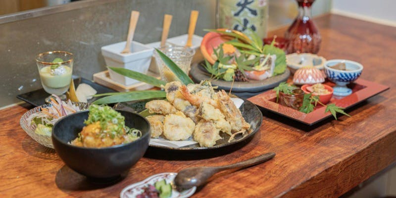 天ぷらと旬のおまかせ全6品12000コース