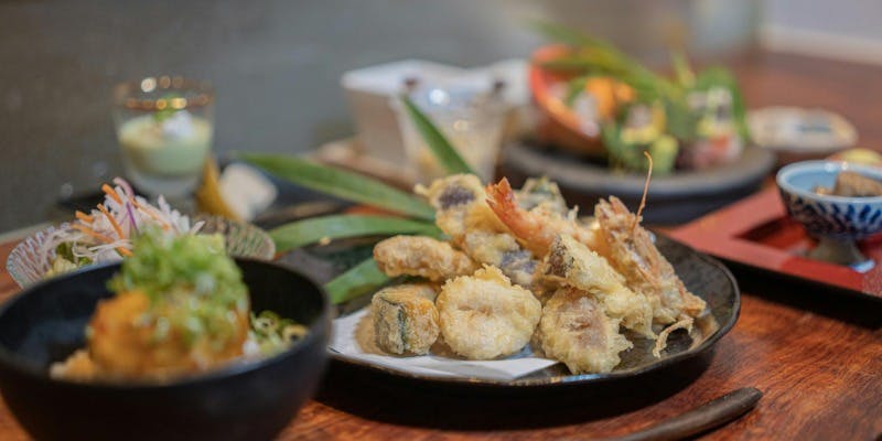 贅沢天ぷらと旬のおまかせ全6品18000コース