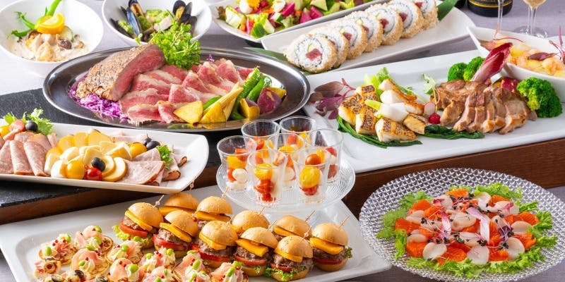 【ビュッフェ・アコントゥ】料理長自慢の料理で華やかなパーティー2HフリーD付 20名～（リクエスト予約）