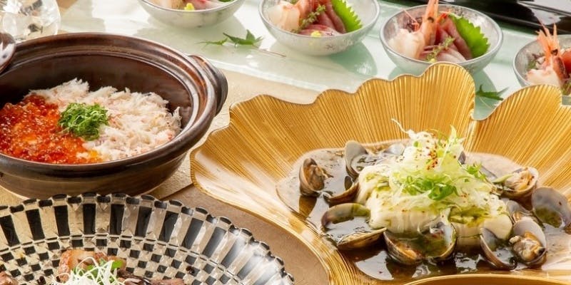 【やまと】刺身盛り合わせ・ 天婦羅4種盛り合わせなど（全7品）＋2時間飲み放題