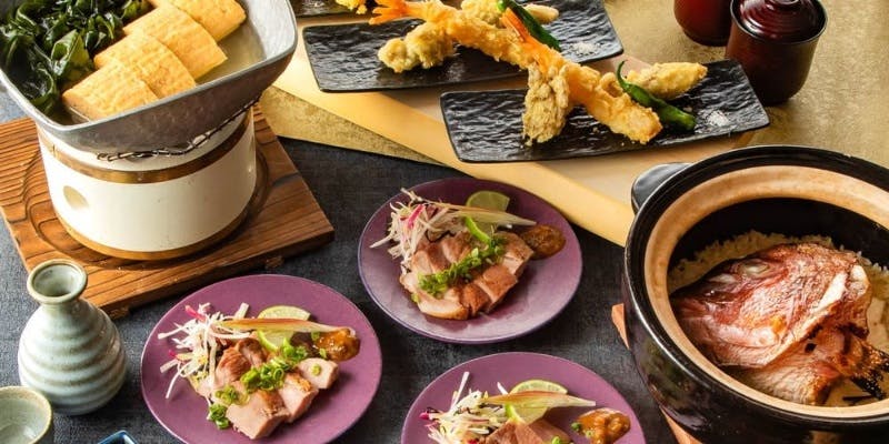 【名物堪能コース】山形豚の炭火焼きや鯛土鍋御飯を堪能＋飲み放題