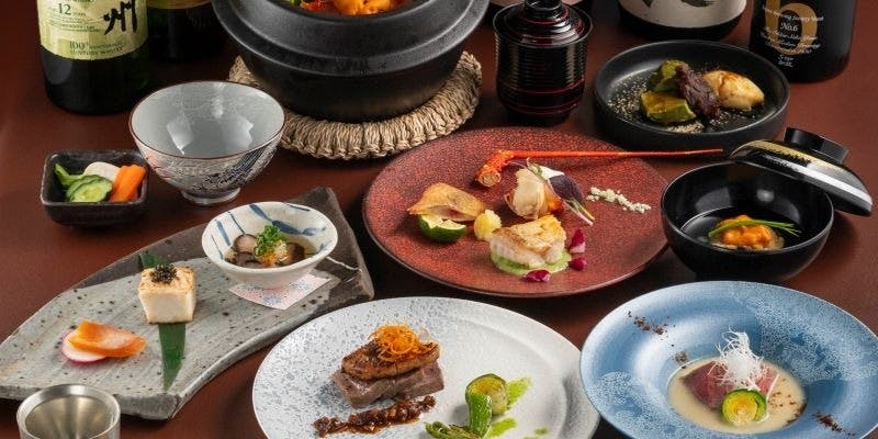 【お料理12,500円＋飲み放題2,500円コース】季節感のあるお料理を堪能！鮑・ウニ・武州牛ステーキなど