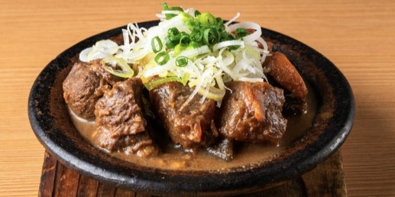 名物和牛すじ煮込み＋天ぷら串3本＋料理8品：半田素麺付 ＜全11品＞＋お料理のみ