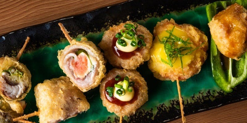 ※日曜日女性グループ限定！和牛すじ煮込み＋天ぷら3種類料理7品 全11品＋2h飲み放題 スパークリング付