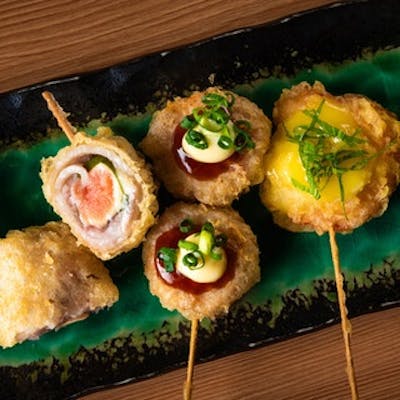 一本から楽しめる天ぷら串