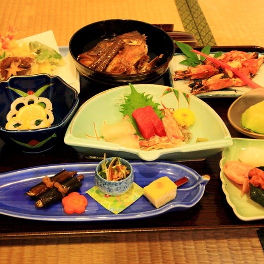 多彩な日本料理のメニュー