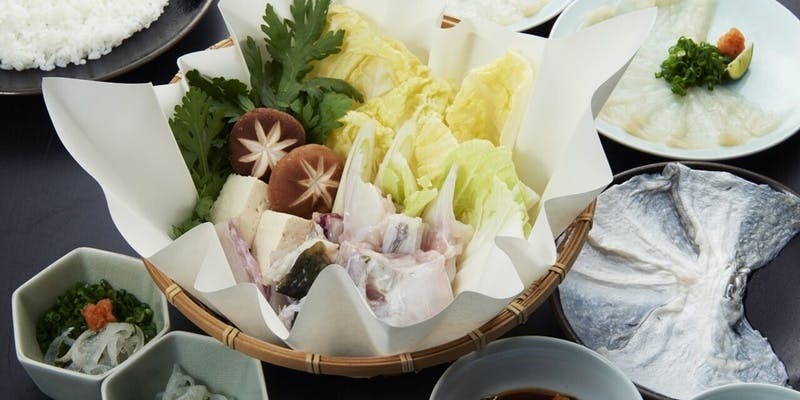 【てっちりコース】ワンランク上のふぐ鍋をご堪能いただけます