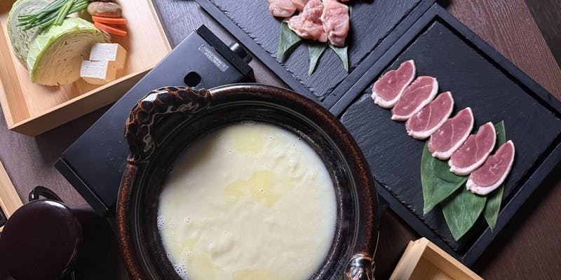 季節限定コース　九州地鶏と希少　国産鴨肉をご堪能　博多水たき　【鳥づくしコース】