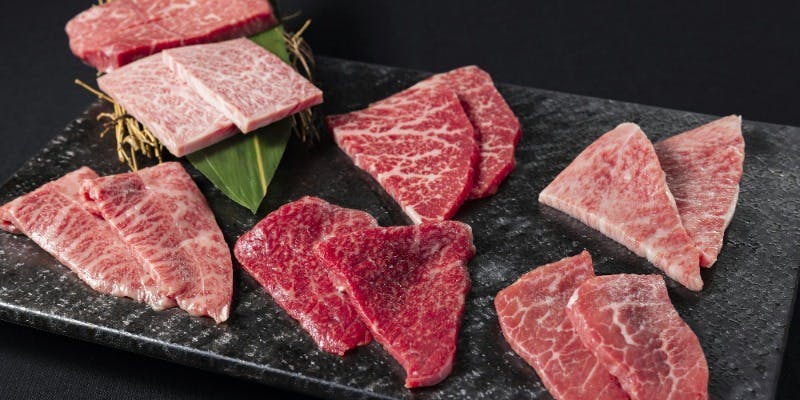 【宮中肉盛りコース】赤身7種（ヒレ）含む全18品