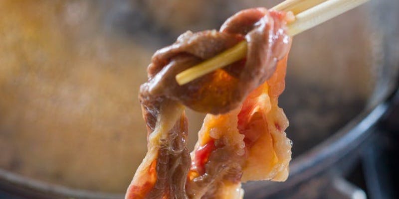 【鍋】国産和牛　W牛すき焼きコース（個室確約）