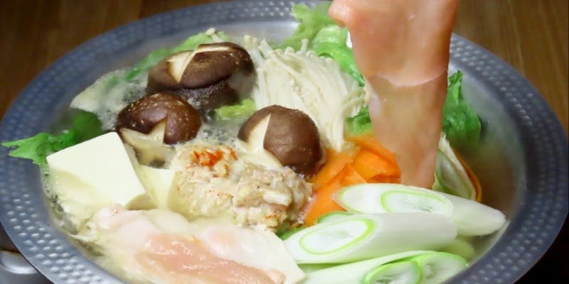 【冬季限定】鶏しゃぶしゃぶ　飲み放題付き