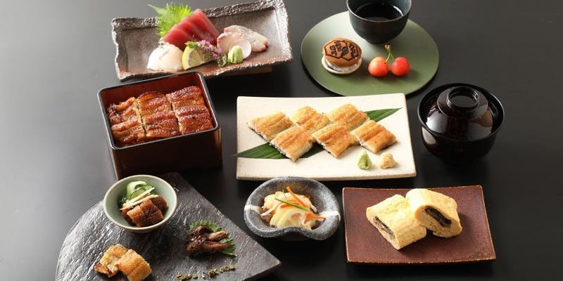 【雛菊～ひなぎく～】うな重又はひつまぶし、白焼き、前菜盛合せ、造り、肝焼き、うまきなど