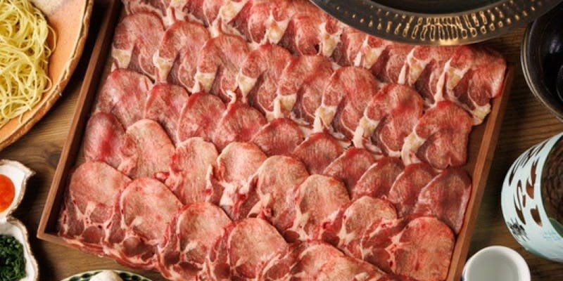 【選べる】牛タン葱しゃぶor国産牛ステーキ,新鮮お造り6種,肉料理など8品2.5時間飲み放題5500円