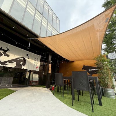 テラスでBBQ!わんちゃんも大歓迎