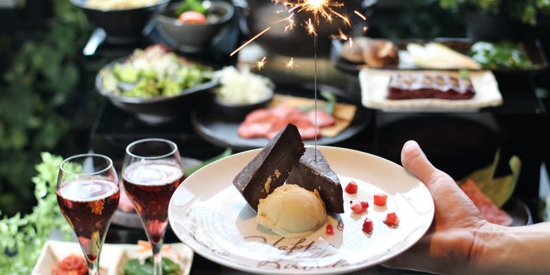 【一休限定 記念日プラン】＋ウェルカムカクテル＋メッセージプレート（ひろ丸コース 匠）