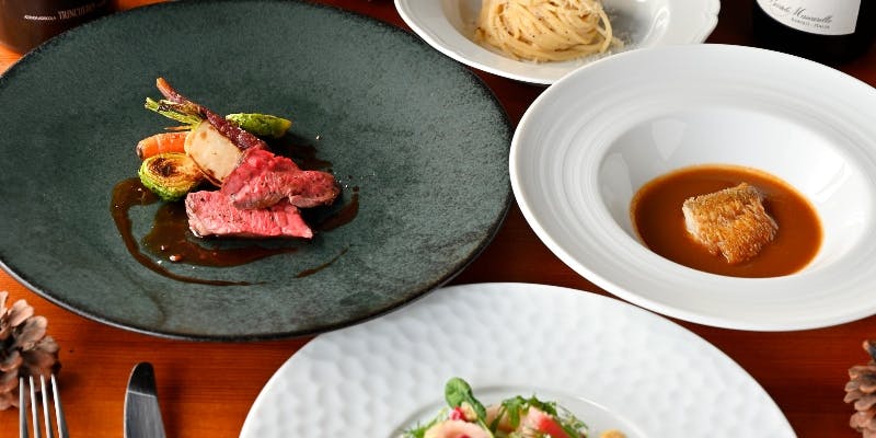 一休限定おまかせコース＋ペアリング付き