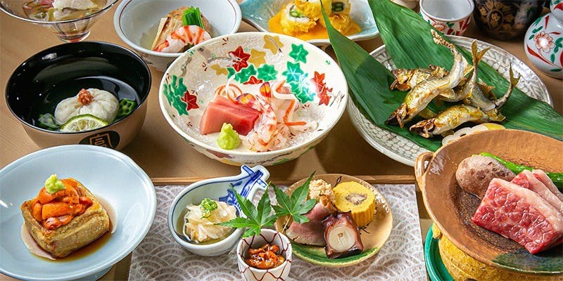 【お昼のおまかせコース】八寸、お椀、お造り、焼物など約7品