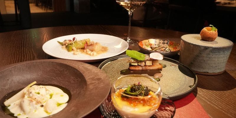 【季節の本格薪火フルコース9品】