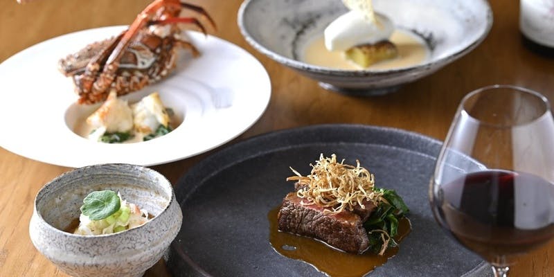 Cコース【メインは黒毛和牛と伊勢海老又はオマール海老】全9品プラン