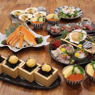 北海道の味覚を堪能できるコース